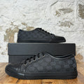 Gucci Low Black Monogram Sneaker Sz 9