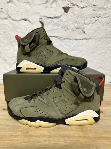 Air Jordan 6 Cactus Jack Olive Sz 8.5