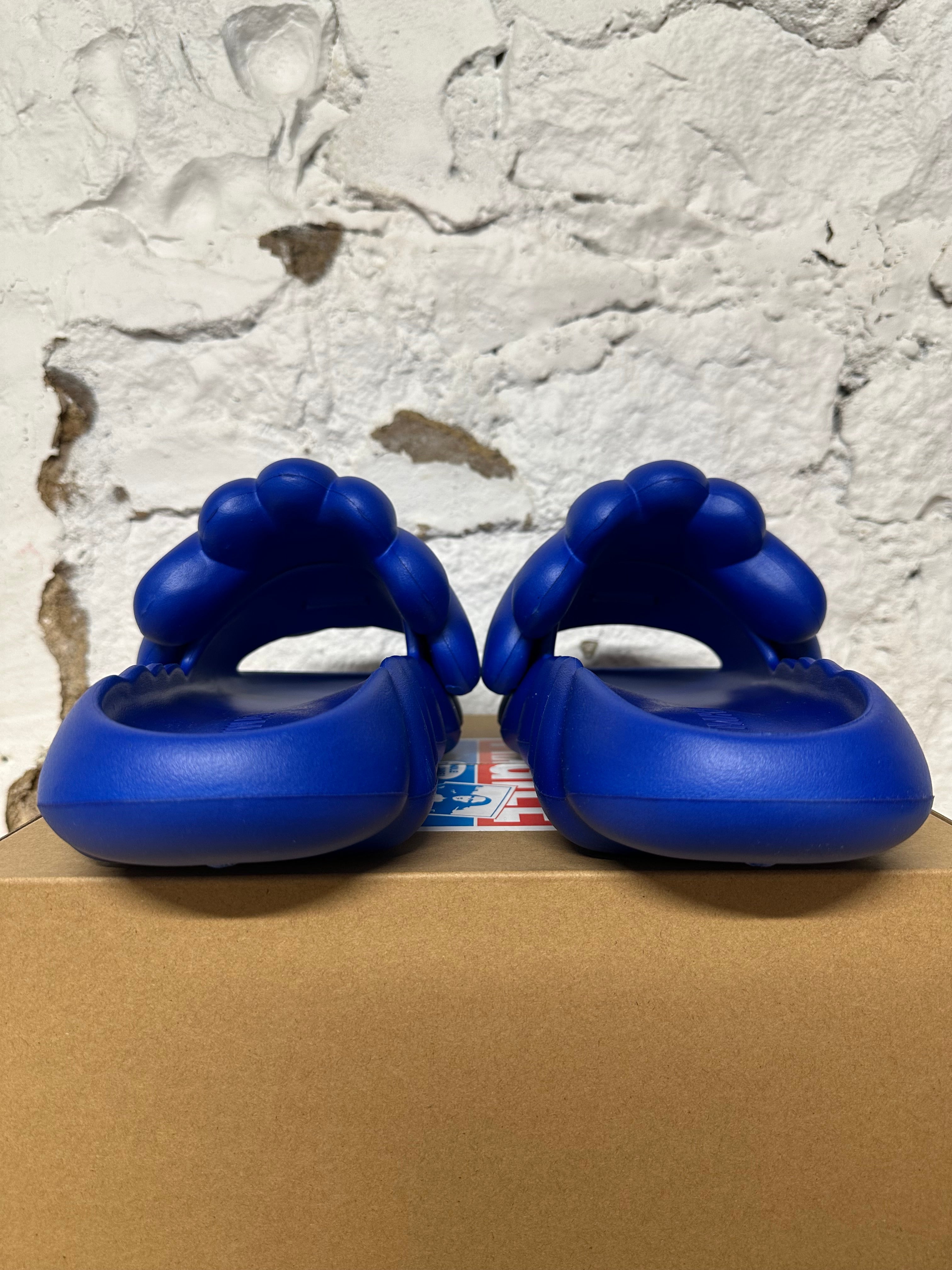 村上隆 Ohana Full Bloom lapis blue US11 Takashi Murakami Ohana Full-Bloom Slide Cherry Blossom Men\u0027s