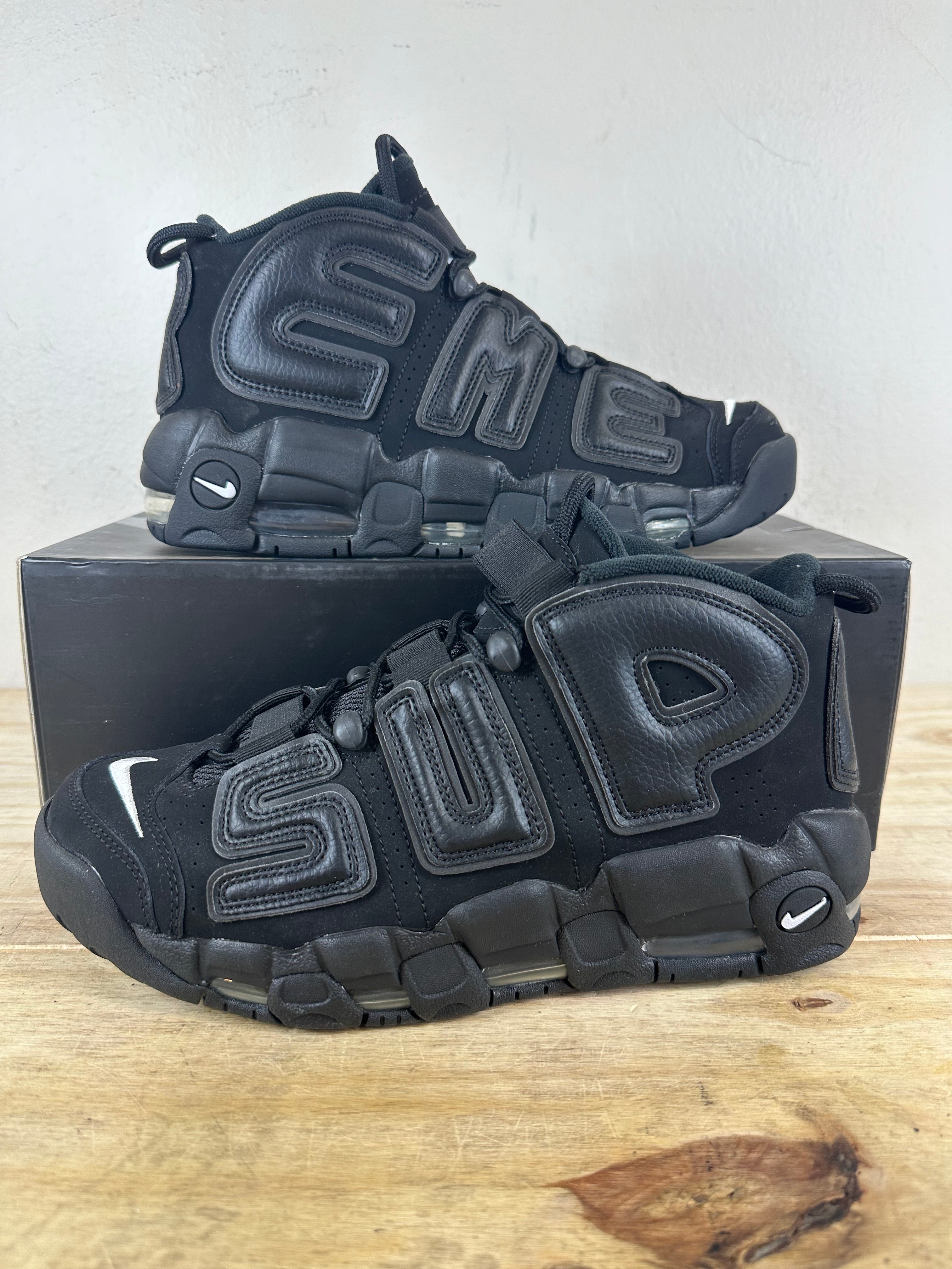 Nike Air More Uptempo Supreme Supetempo Black Sz 8.5 DS