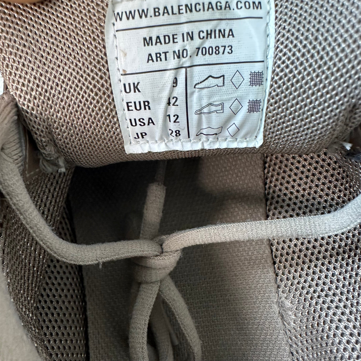 Balenciaga Track 3 Beige Sneaker Sz 9 (42)