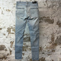 Amiri MX1 Green Plaid Flannel Blue Denim Jeans Sz 34