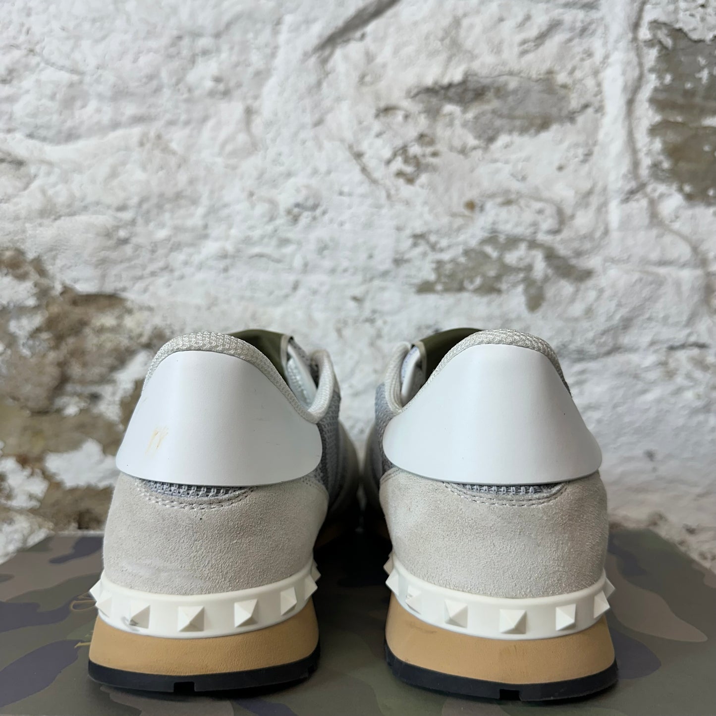 Valentino Gray Camo Rock Runner Sneaker Sz 10 (43)