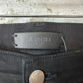 Amiri MX1 Brown Suede Black Denim Jeans Sz 32