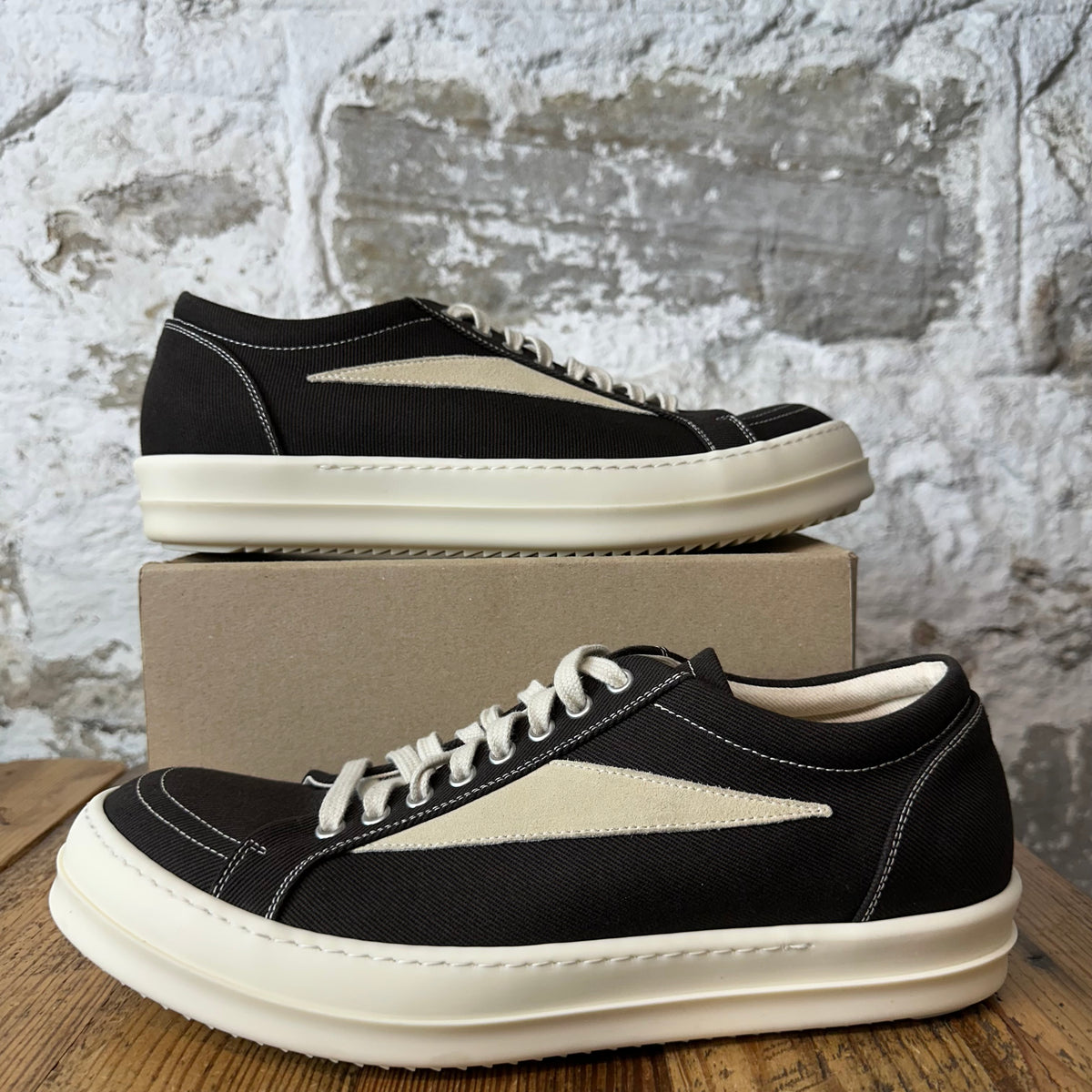 Rick Owens Vintage Dark Dust Milk Sneaker Sz 11 (44)