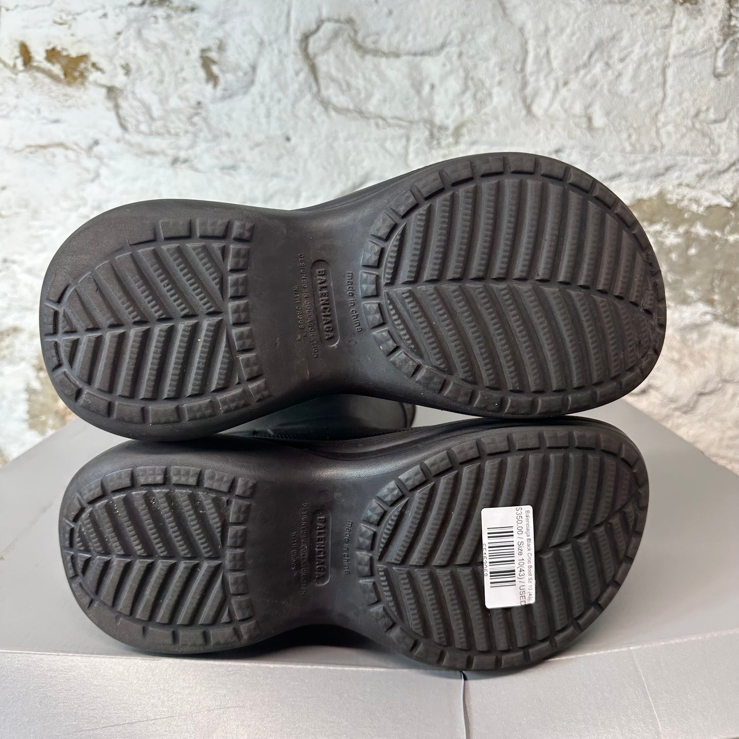 Balenciaga Black Croc Boot Sz 10 (43)
