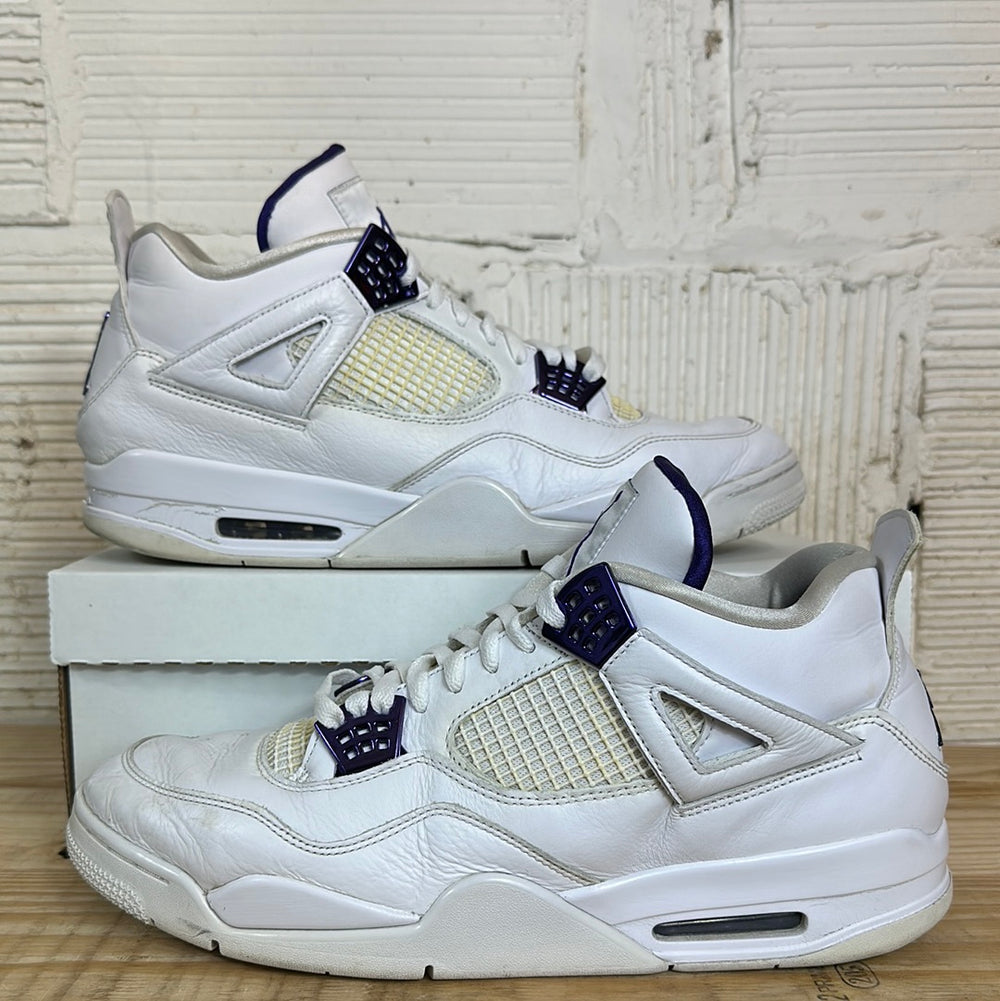 Air Jordan 4 Purple Metallic Sz 14