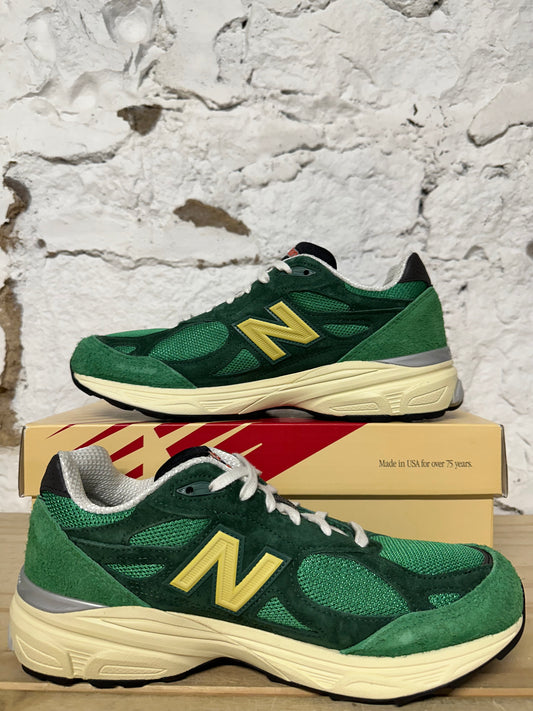 New Balance 990v3 Varsity Green Gold Sz 9