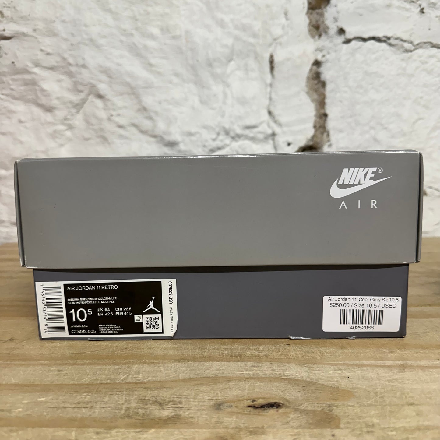 Air Jordan 11 High Cool Grey Sz 10.5