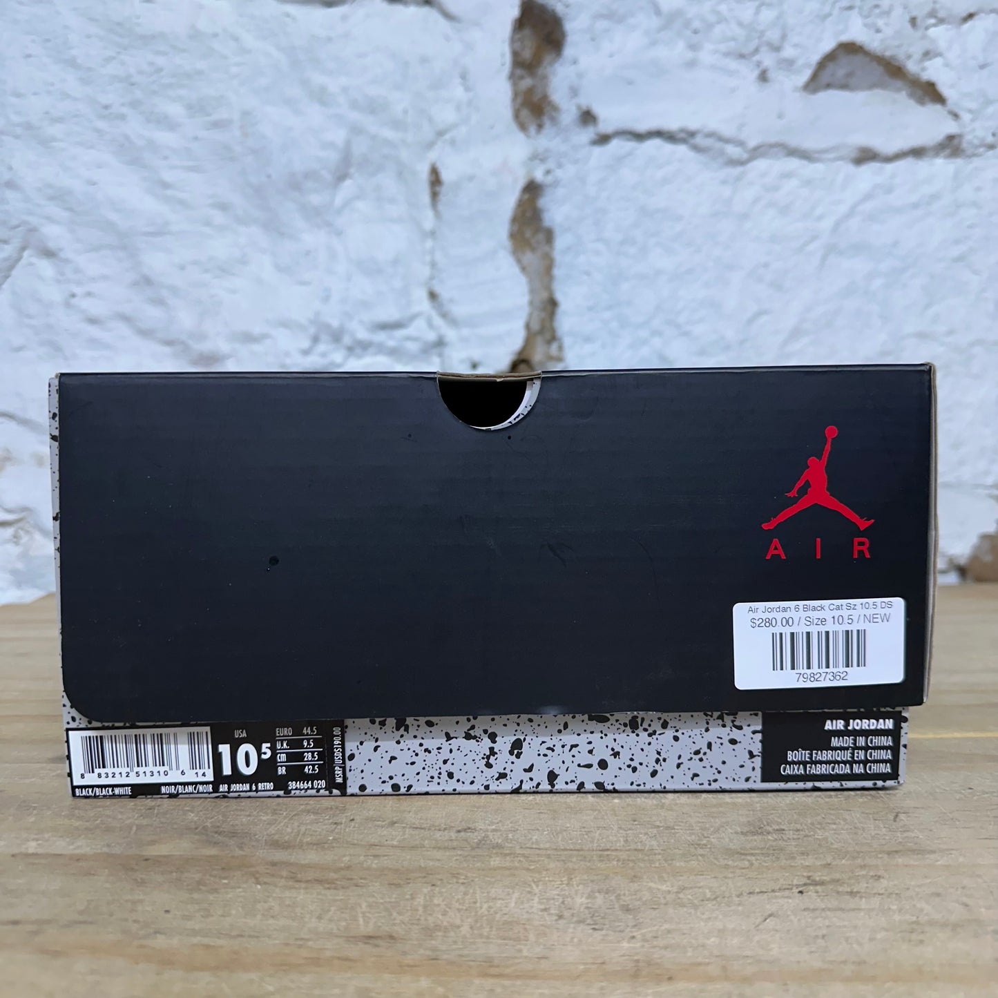 Air Jordan 6 Black Cat Sz 10.5 DS