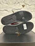 Air Jordan 1 Mid Black Chile Red White Sz 11.5 DS