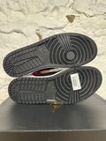 Air Jordan 1 Mid Black Chile Red White Sz 11.5 DS
