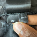 Amiri MX1 Black Leather Thrasher Black Denim Jeans Sz 29