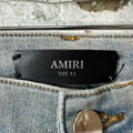 Amiri Domino Applique Blue Denim Jeans Sz 33