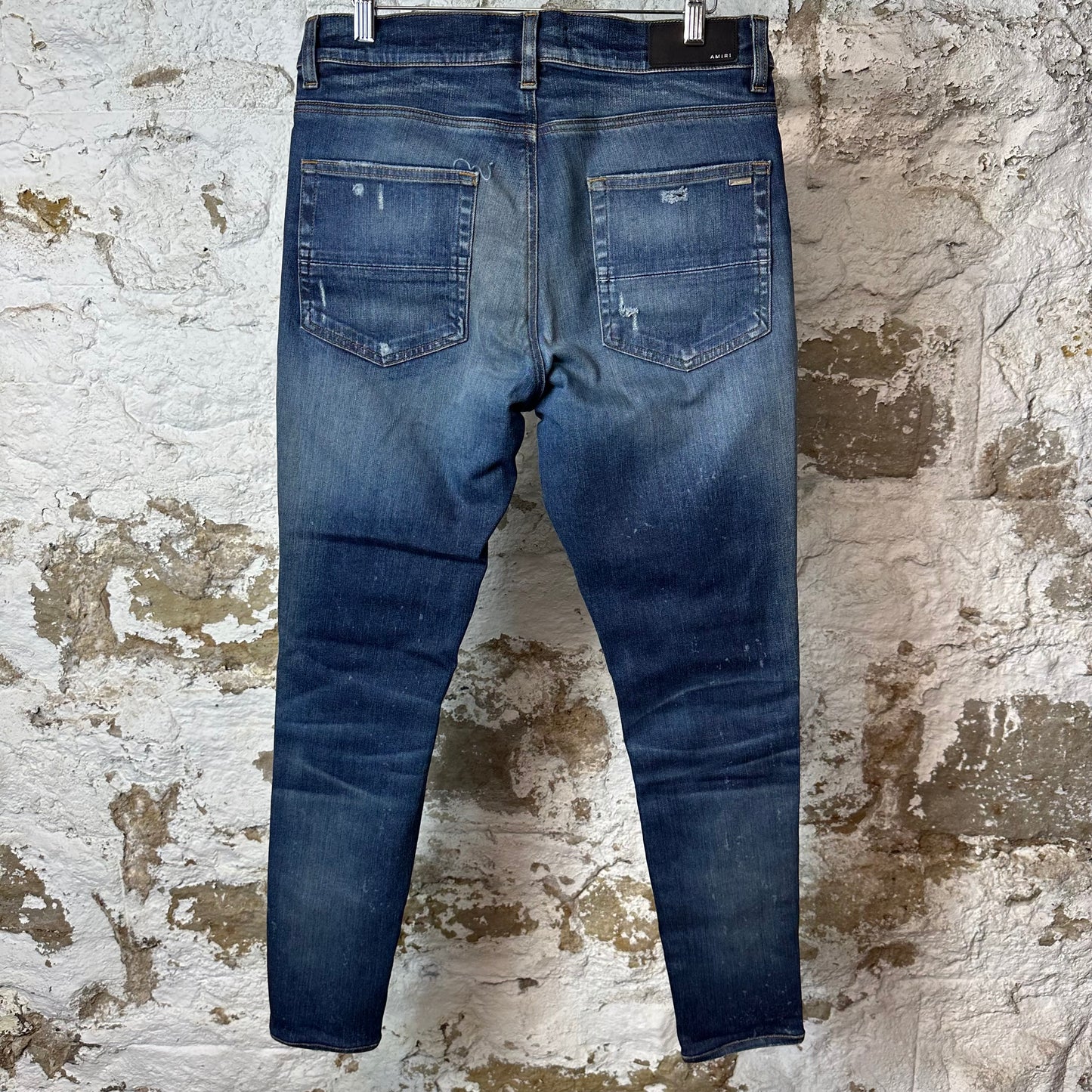 Amiri Plain Dark Blue Denim Jeans Sz 32
