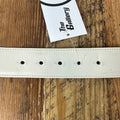 Versace Medusa White Leather Belt Sz (105/42)