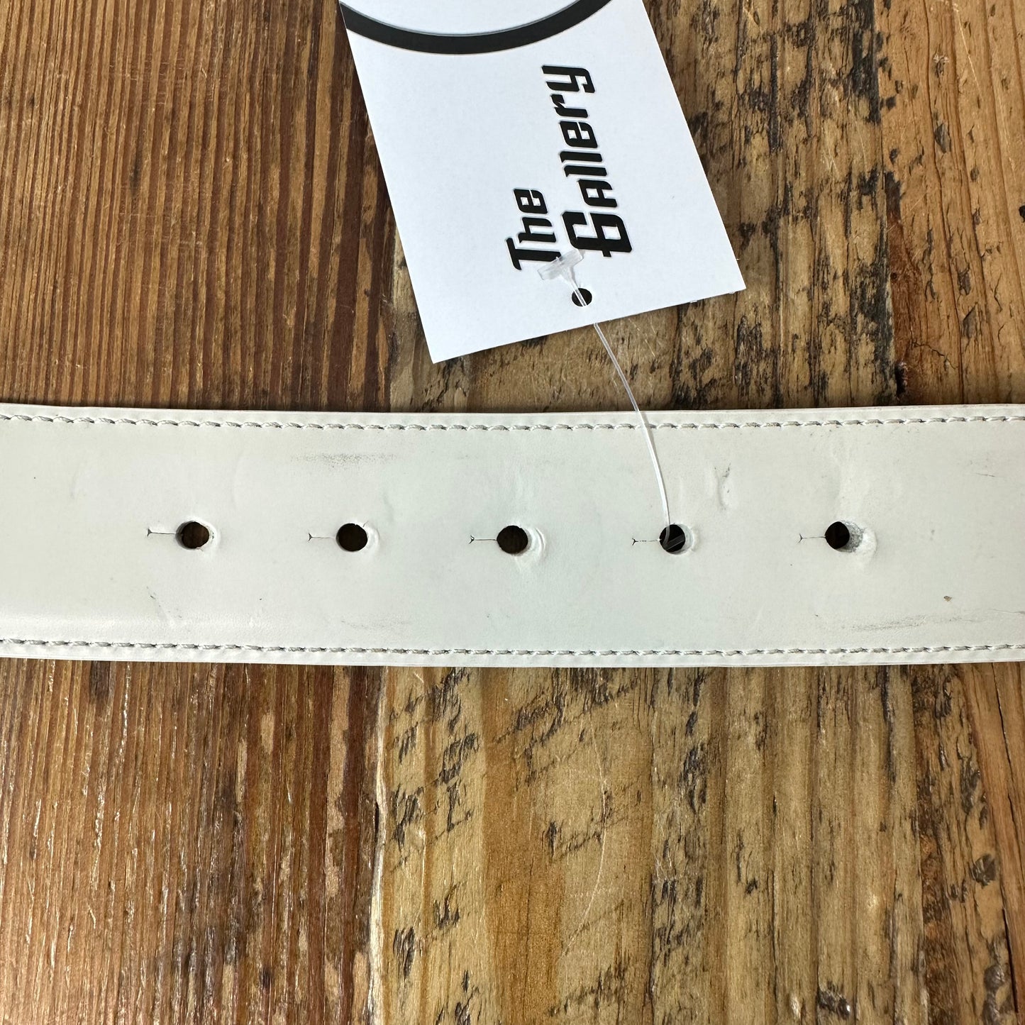 Versace Medusa White Leather Belt Sz (105/42)