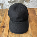 Gucci Black GG Monogram Hat Sz L