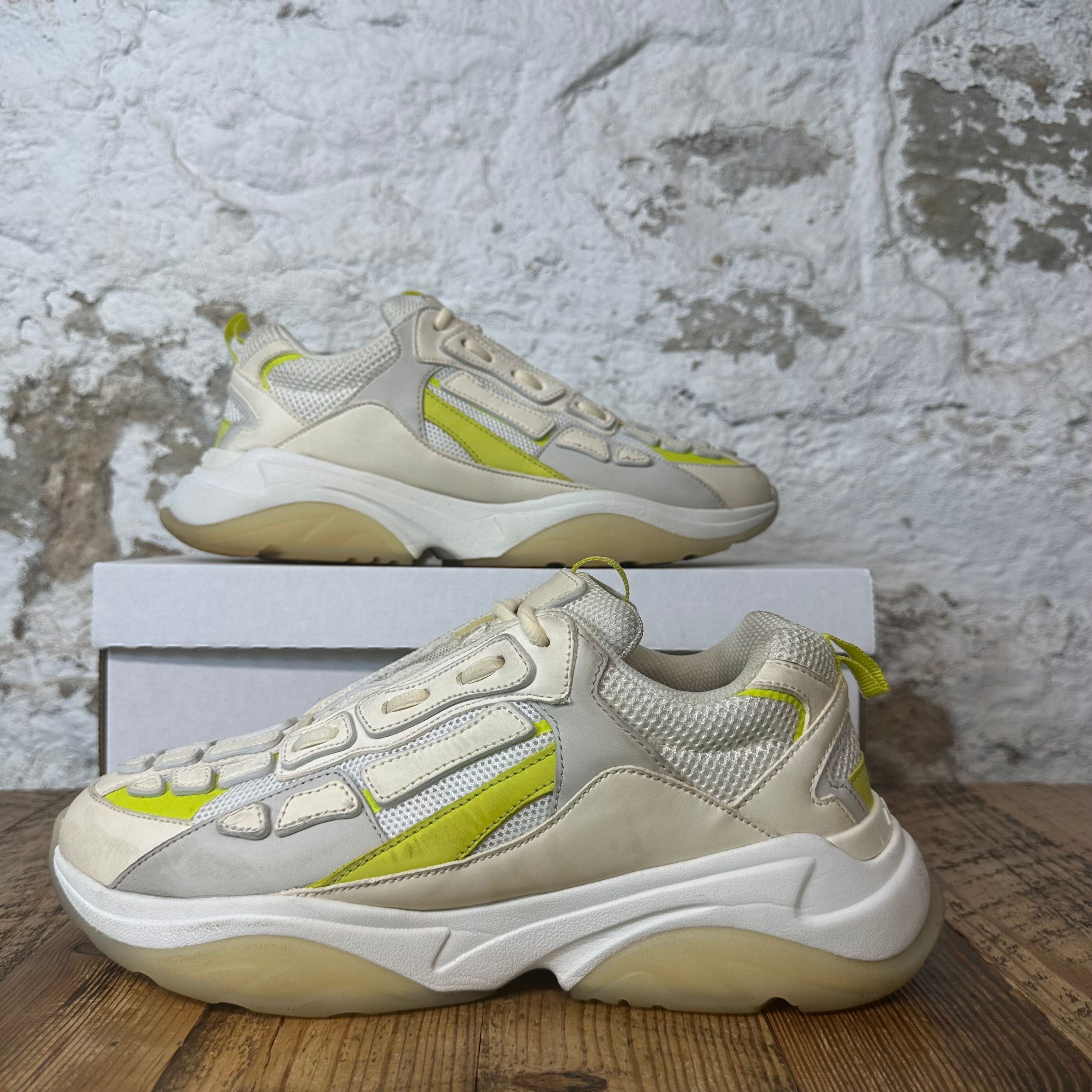 Amiri Cream White Yellow Bone Runner Sneaker Sz 10 (43)