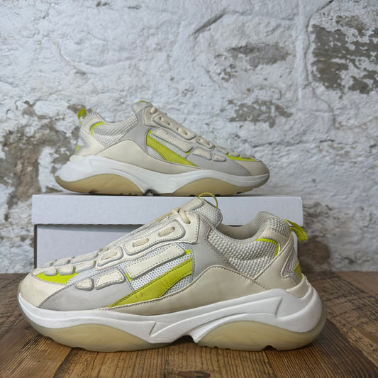 Amiri Cream White Yellow Bone Runner Sneaker Sz 10 (43)