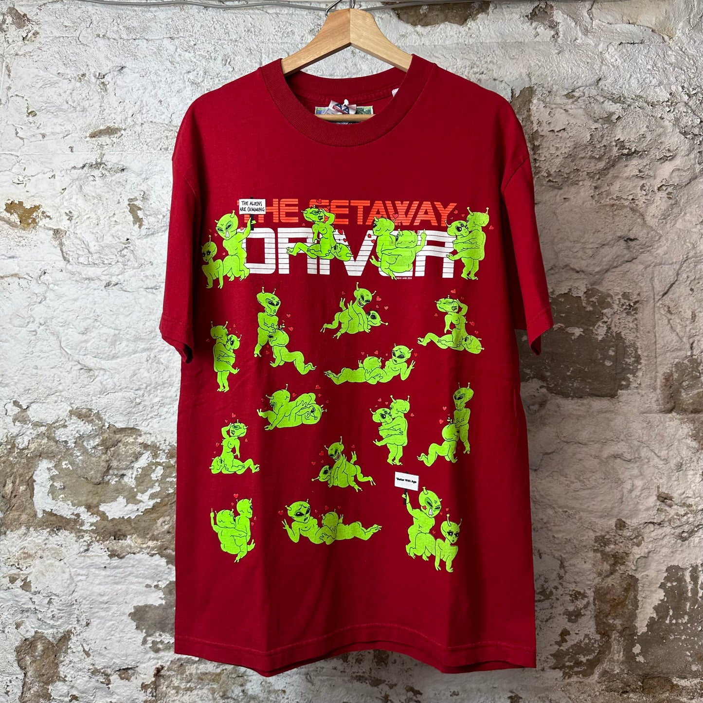 Better With Age Area 69 T-shirt Red Sz L