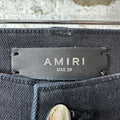 Amiri MX1 Multicolor Paisley Thrasher Black Denim Jeans Sz 29