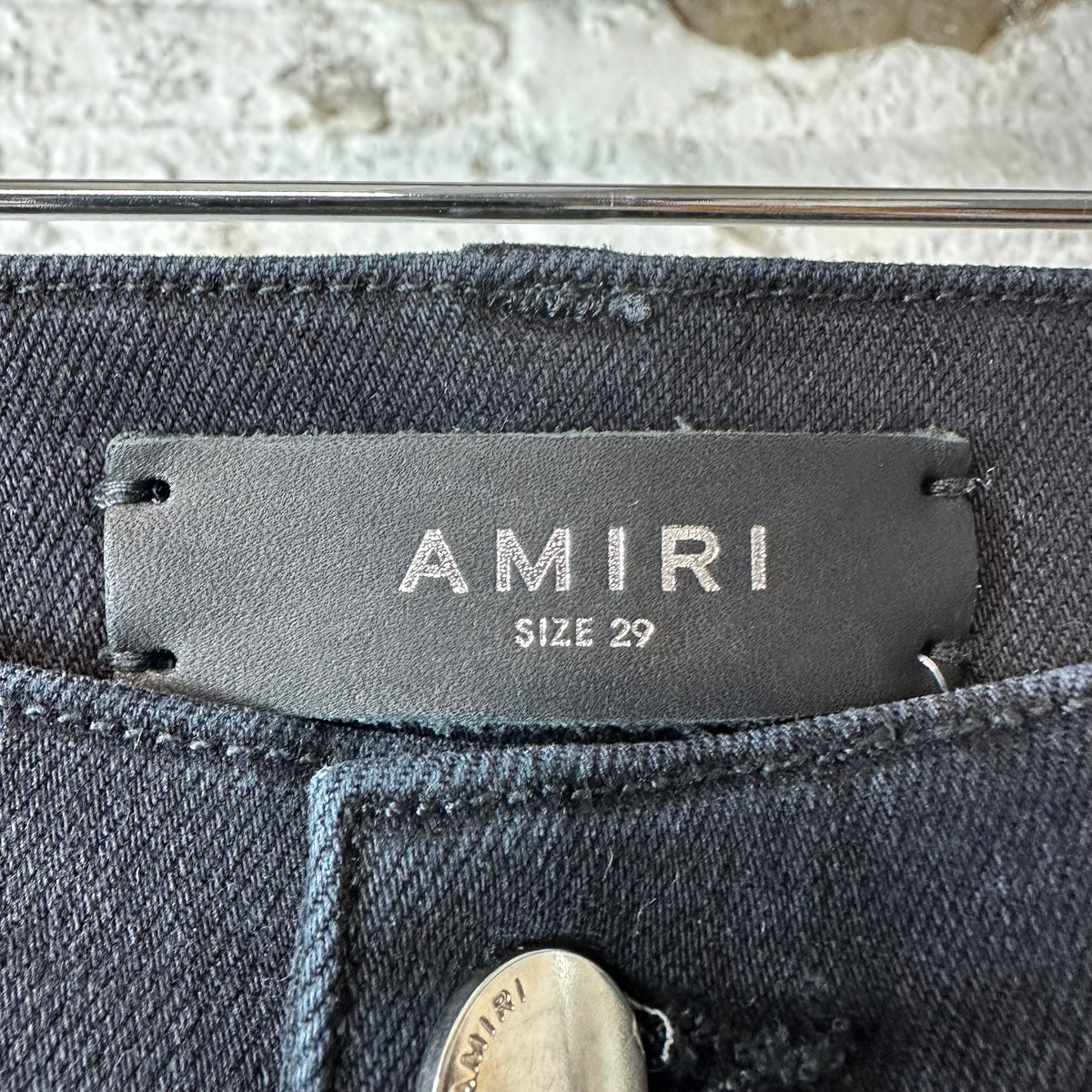 Amiri MX1 Multicolor Paisley Thrasher Black Denim Jeans Sz 29