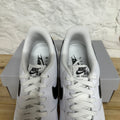 Nike Air Force 1 Low White Black Pebbeled Leather Sz 11.5 DS