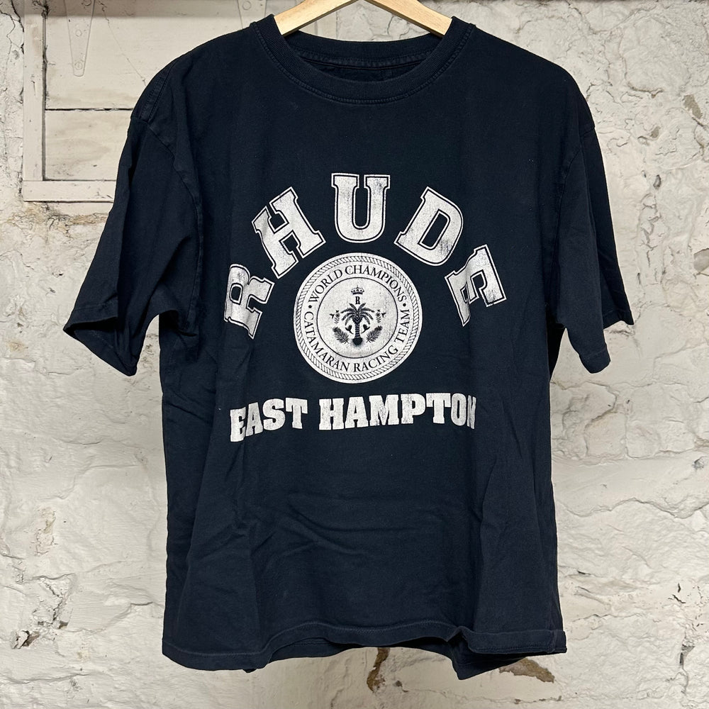 Rhude East Hamptons Black T-Shirt Sz S