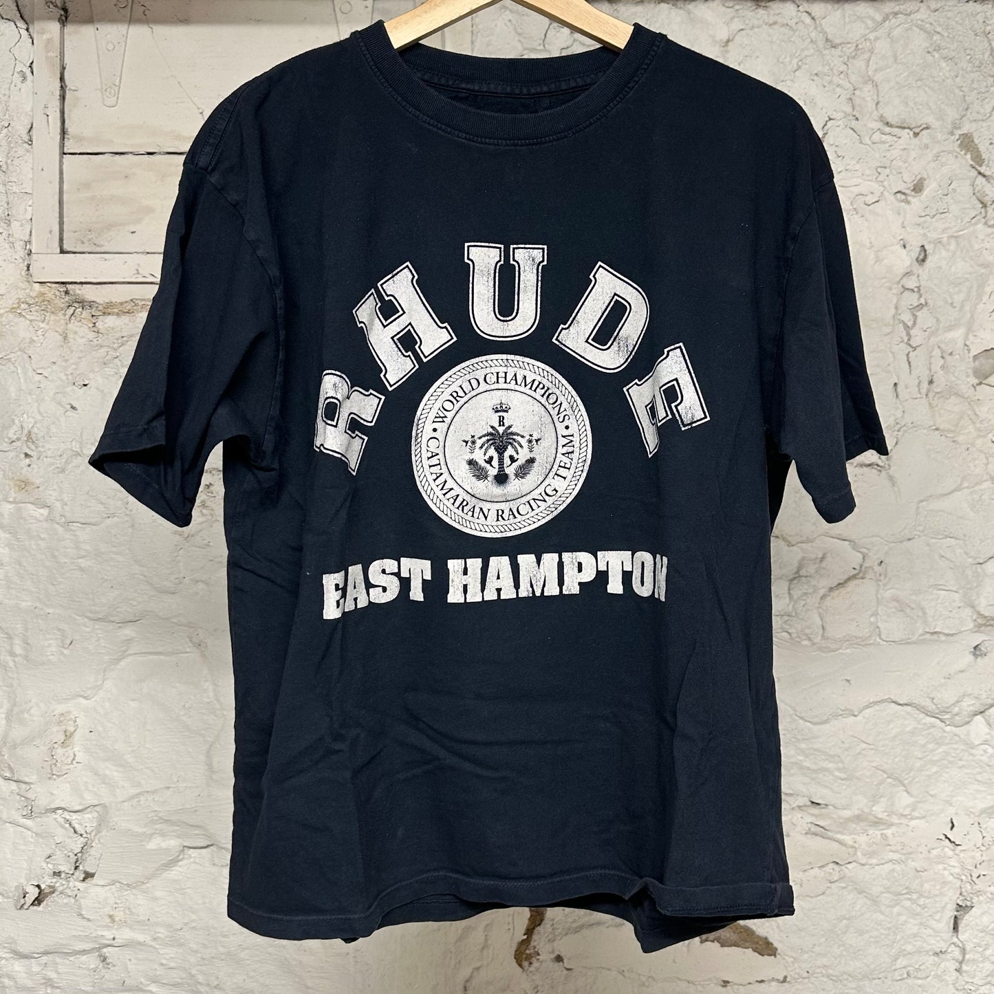 Rhude East Hamptons Black T-Shirt Sz S