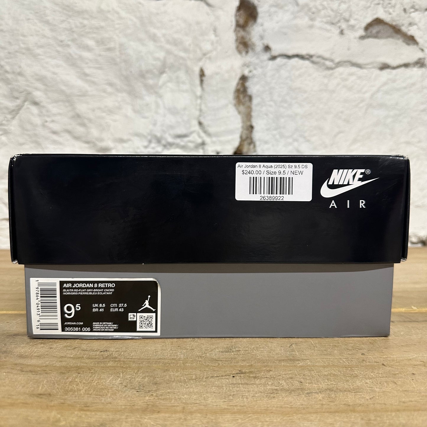 Air Jordan 8 Aqua (2025) Sz 9.5 DS