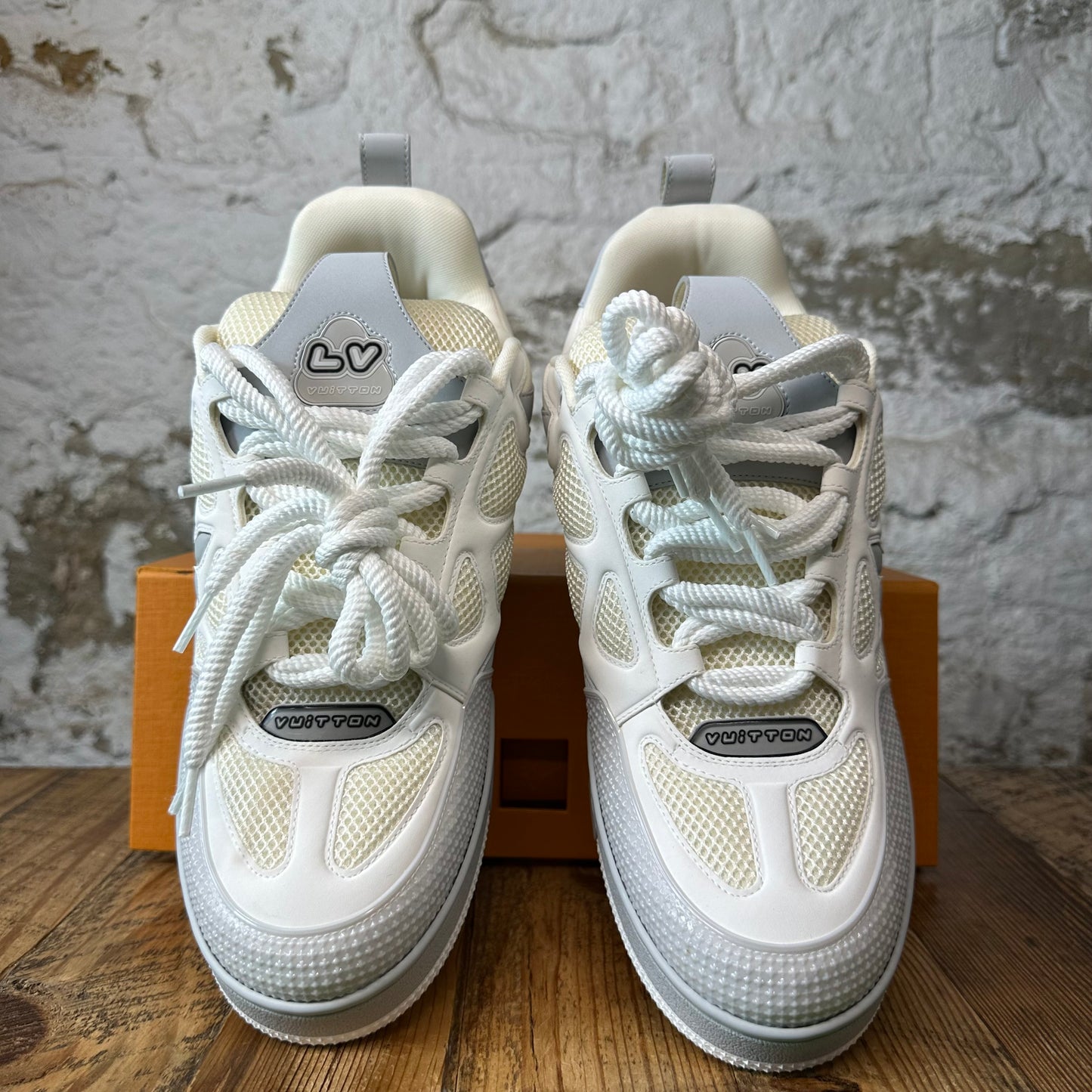 Louis Vuitton Grey White Skate Sneaker Sz 13 (11.5LV)