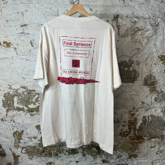 Saint Michael Denim Tears Holy State White T-Shirt Sz XXL