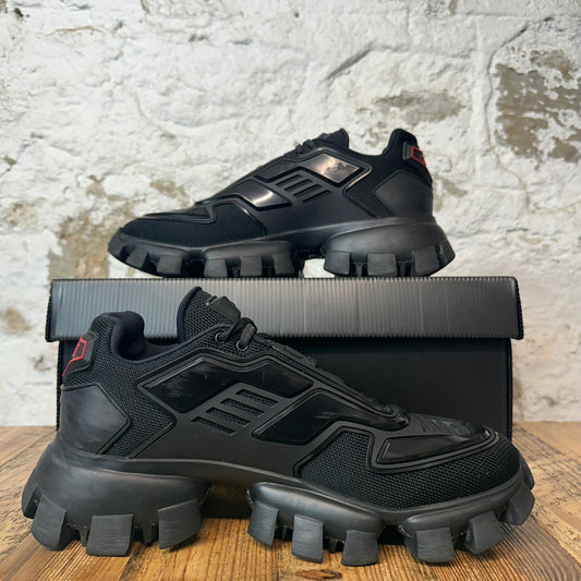 Prada Cloudbust Thunder Triple Black Sneaker Sz 9