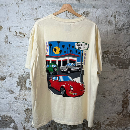 Gallery Dept Drivethrough T-shirt Cream Sz XL
