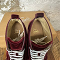 Christian Louboutin High Maroon Velour Sneaker Sz 9 (42)