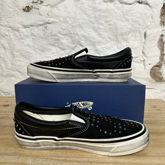 Vans LX Classic Slip On 98 Pearlized Blackout Sz 8
