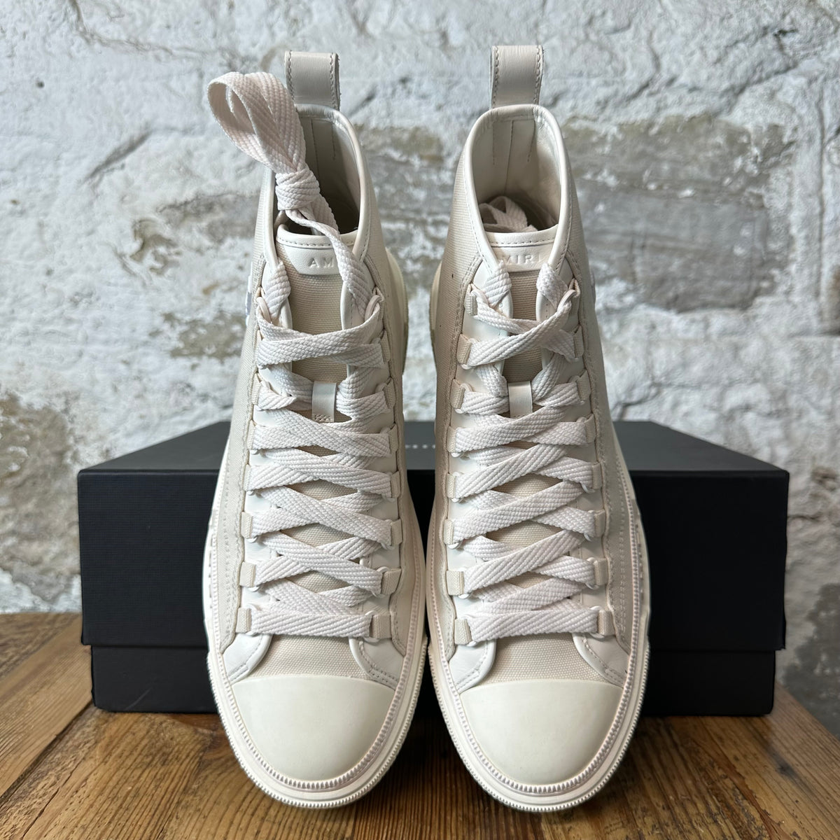 Amiri High MA Court Beige Cream Sneaker Sz 10 (43)