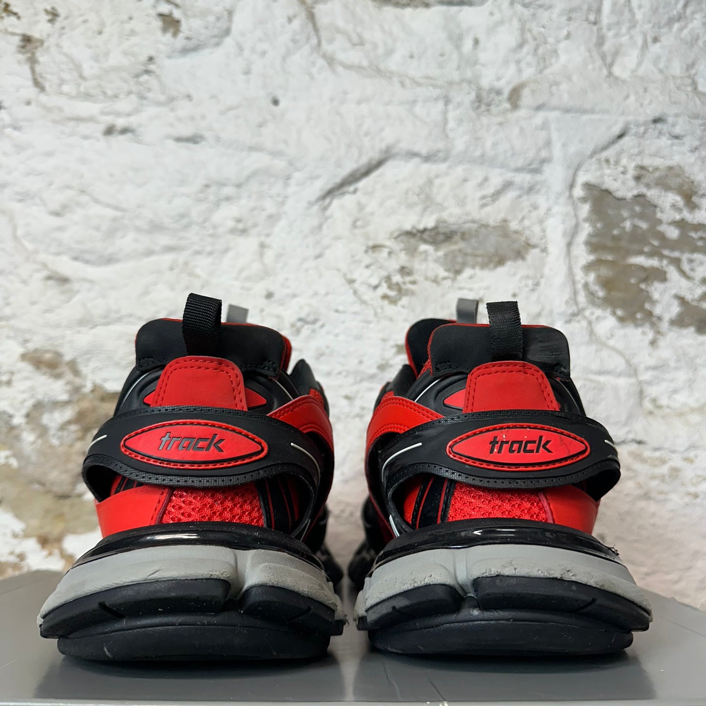 Balenciaga Track Runner Red Black Grey Sneaker Sz 12 (45)