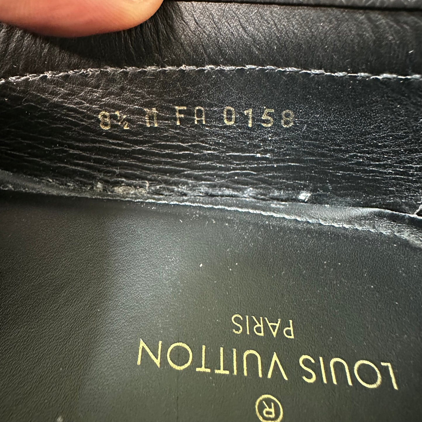 Louis Vuitton Monte Carlo Black Silver Loafer Sz 10 (8.5LV)