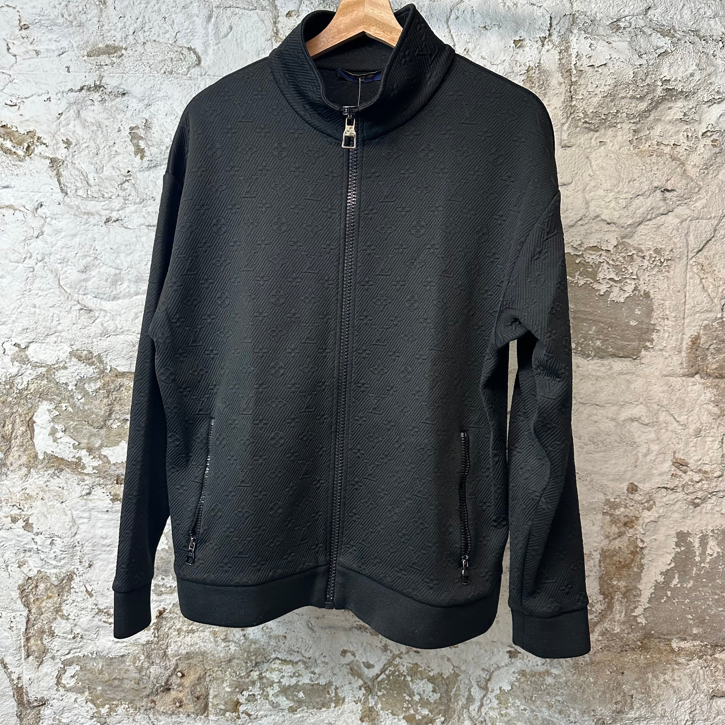 Louis Vuitton Black Monogram Track Jacket Sz L