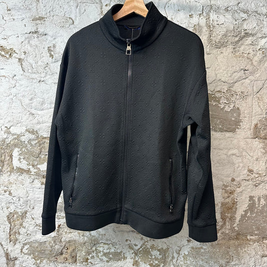 Louis Vuitton Black Monogram Track Jacket Sz L