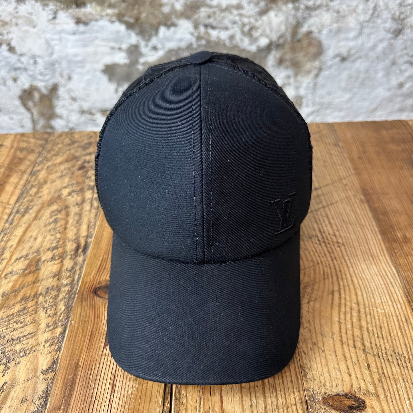 Louis Vuitton Black Monogram Mesh Hat