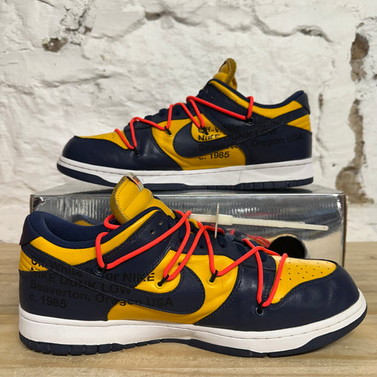 Nike Dunk Low Off-White University Gold Sz 13