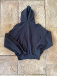 Essentials Jet Black Arch Logo Hoodie