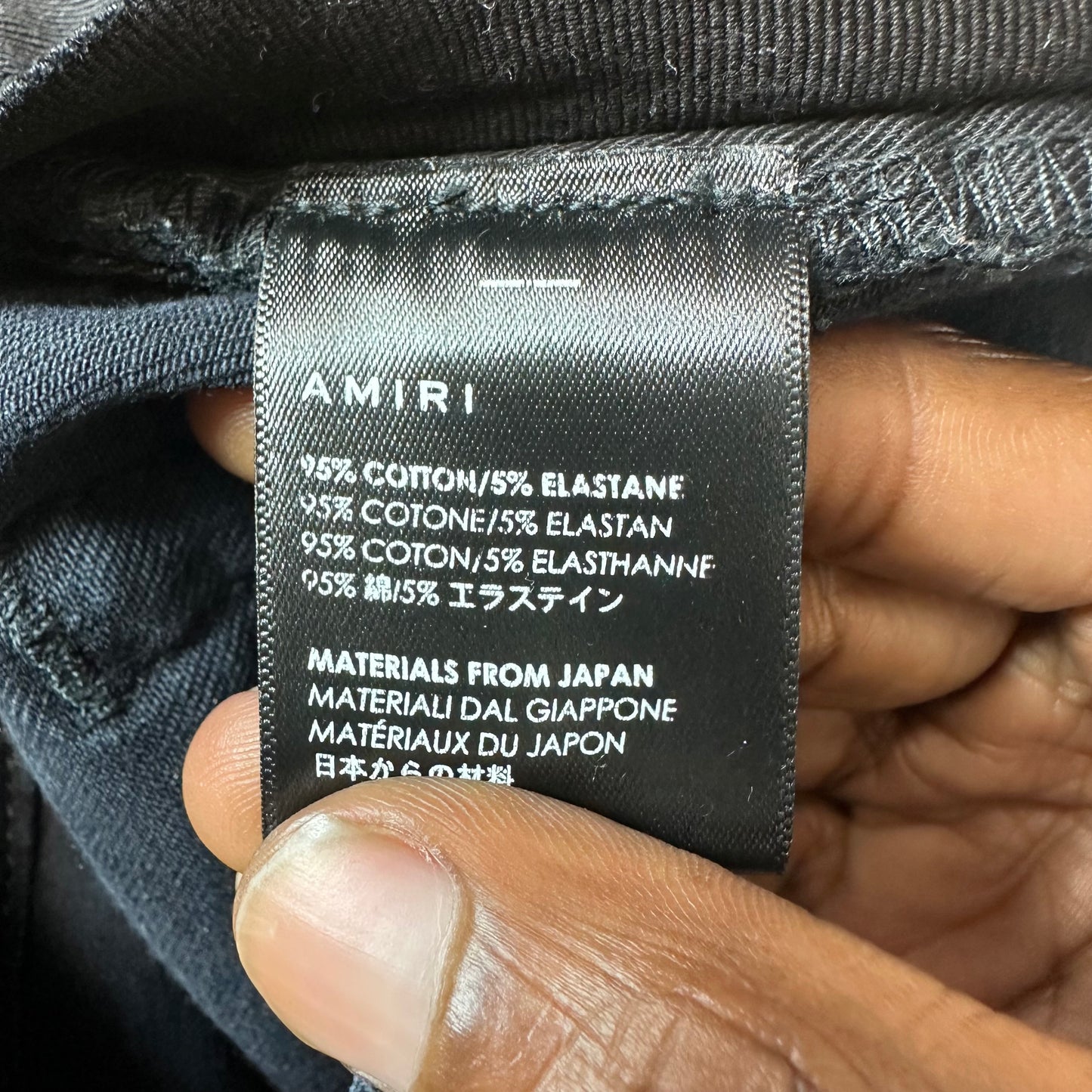 Amiri Plain Faded Black Denim Jeans Sz 28