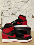 Air Jordan 1 High Patent Bred Sz 10.5