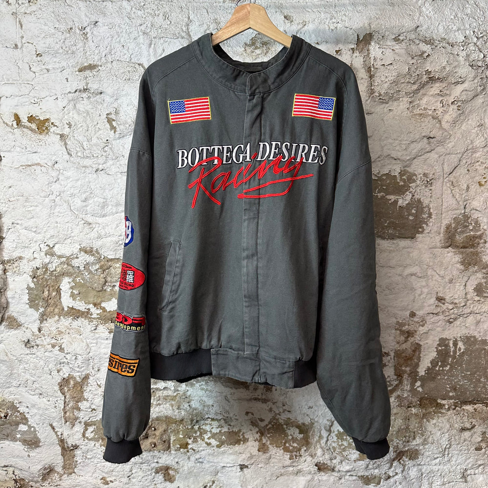 Bottega Desires Race Grey Work Jacket Sz XXL