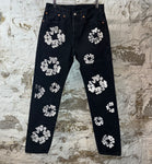 Denim Tears White CW Black Denim Jeans Sz 31