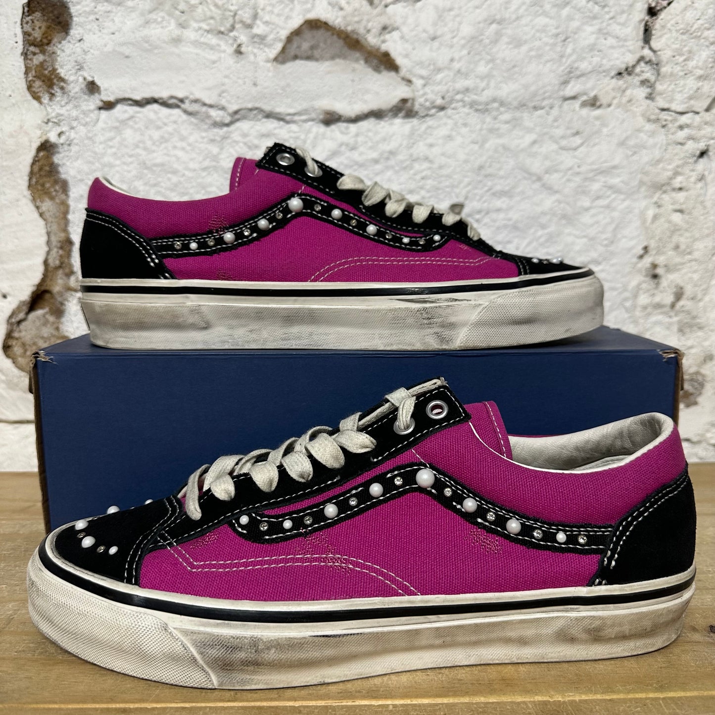 Vans OTW Old Skool 36 Pearlized Pink Black Sz 11